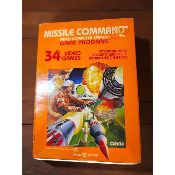 Atari 2600 Missile Command CX2638 NOS New Old Stock Unopened Box 1980 Warner - Picture 2 of 7